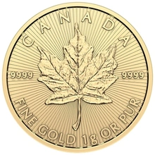 2024 MapleGram 25 monete d'oro da 1 grammo