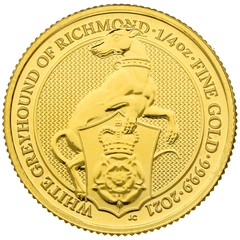 2021 Levriero Bianco di Richmond d'Oro 1/4oz - Queen's Beast