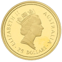 1986 Nugget Australiana Proof 1/4oz