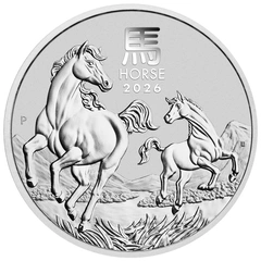 2026 Year of the Horse Silver Coin 1kg Perth Mint Australian Lunar Series