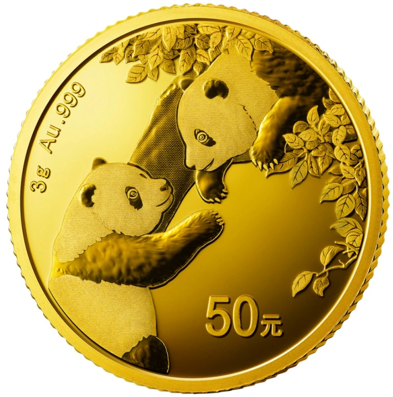 Panda Cinese 3g d'Oro 2023