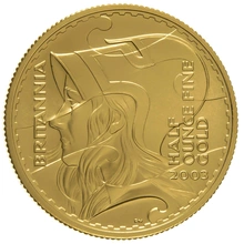 2003 Britannia mezza oncia d'Oro - Proof