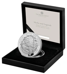 2023 Mago Merlino - Moneta d'Argento Proof da 1oz Confezionata - Serie Miti e Leggende