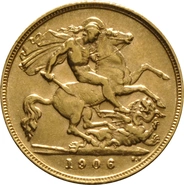 1906 Mezza Sterlina - Edoardo VII - Londra