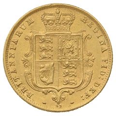 1876 Mezza Sterlina - Vittoria Giovane - Stemma Coronato - Londra