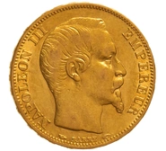 1854 - Marengo Francese - Napoleone III  - Testa Nuda - A