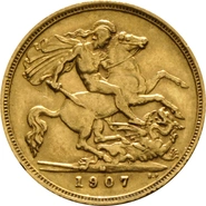 1907 Mezza Sterlina - Edoardo VII - M