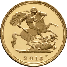 2013 Mezza Sterlina - Elisabetta II - Quarto Ritratto con Diadema - Proof senza Confezione