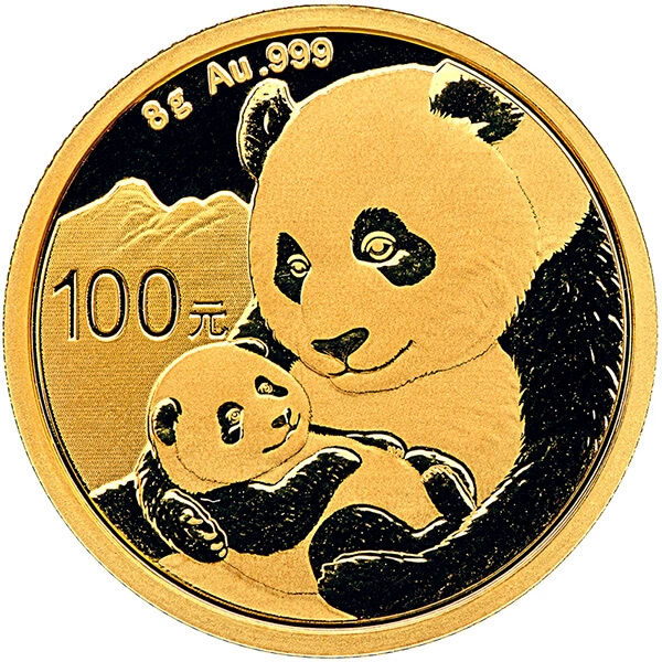 Panda Cinese 8g d'Oro - 2019