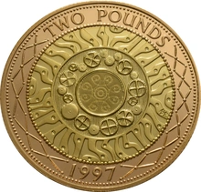 1997 - Proof 2 Pound d'Oro - Tecnologie