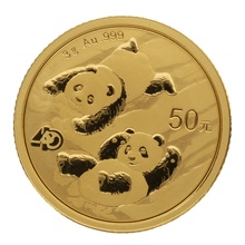 Panda Cinese 3g d'Oro 2022