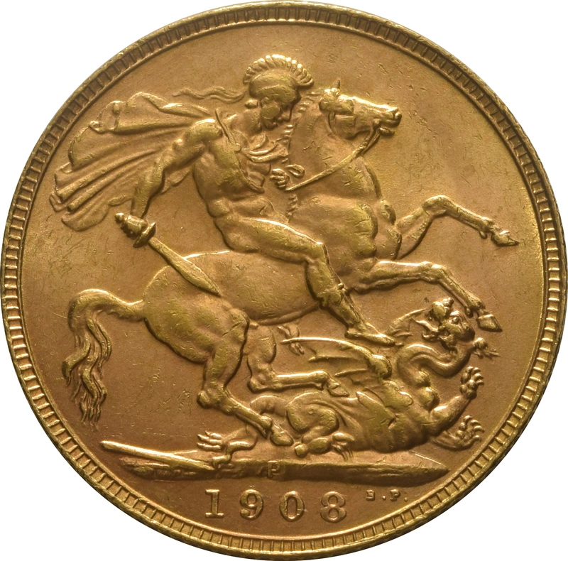 1908 Sterlina - Edoardo VII - P