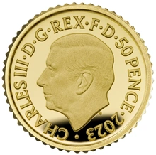 2023 75° Compleanno di Re Carlo III - Moneta d'Oro Proof 1/40oz