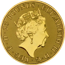 Il Falco dei Plantageneti d'Oro 1/4oz - Queen's Beast