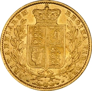 1852 Sterlina - Vittoria Giovane - Stemma Coronato - Londra