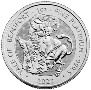 Centicora (o Aele) di Beaufort 2023 - Tudor Beasts 1oz Moneta di Platino
