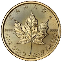 2025 Maple Canadese d'oro 1/2 oz