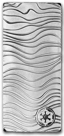 2024 Barretta d'argento da 1 oz di Star Wars (moneta) Mandalorian Beskar