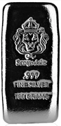 Scottsdale 100g Lingotto d'Argento Colato