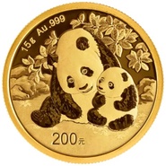 Panda Cinese 15g d'Oro 2024