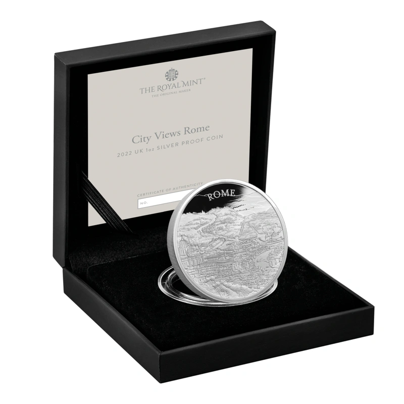 2022 City Views d'Argento Roma Proof Confezionata 1oz