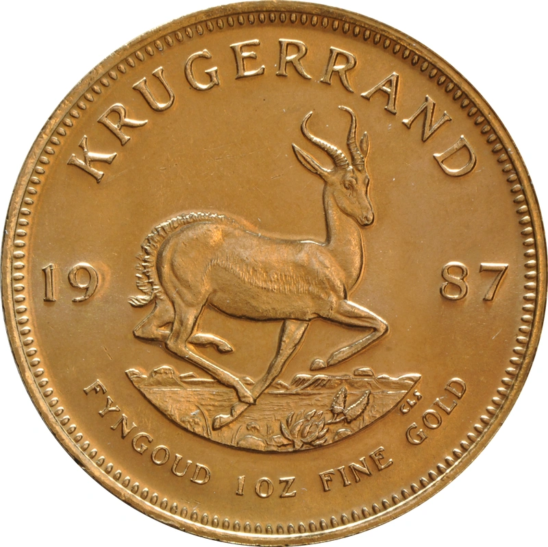 1987 1oz Krugerrand d'Oro