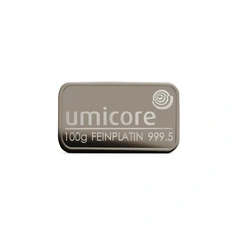 100g Barretta di Platino Umicore Menta