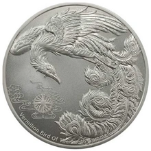 2023 Uccello Vermiglio - Moneta d'Argento 1oz Serie Quattro Guardiani