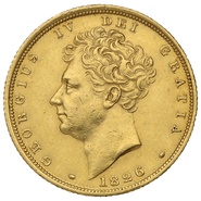 George IV Bare Head 1825 - 1830