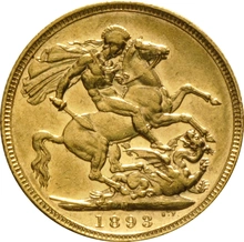 1893 Sterlina - Vittoria - Giubileo - M