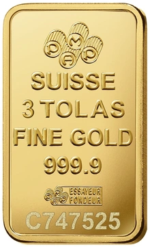 PAMP 3 Tola Lingottino d'Oro