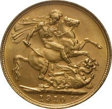 1910 Sterlina - Edoardo VII - S
