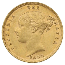 1883 Mezza Sterlina - Vittoria Giovane - Stemma Coronato - Londra