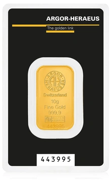 Argor-Heraeus Lingottino d'Oro 10g