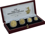 1998 Proof Britannia d'Oro - Cofanetto da 4 Monete