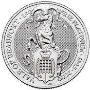Centicora (o Aele) di Beaufort 1oz di Platino – Queens Beast