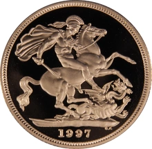 1997 Proof Sterline d'Oro - Cofanetto da 3 Monete