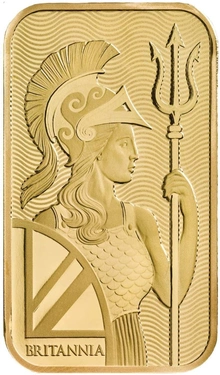 Lingotto d'oro coniato Britannia da 1 oz