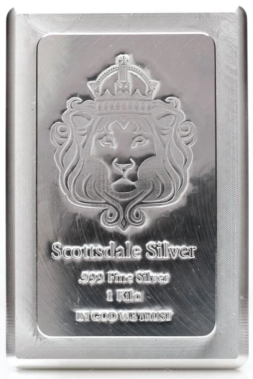 Lingotto d'argento da 1 kg Scottsdale