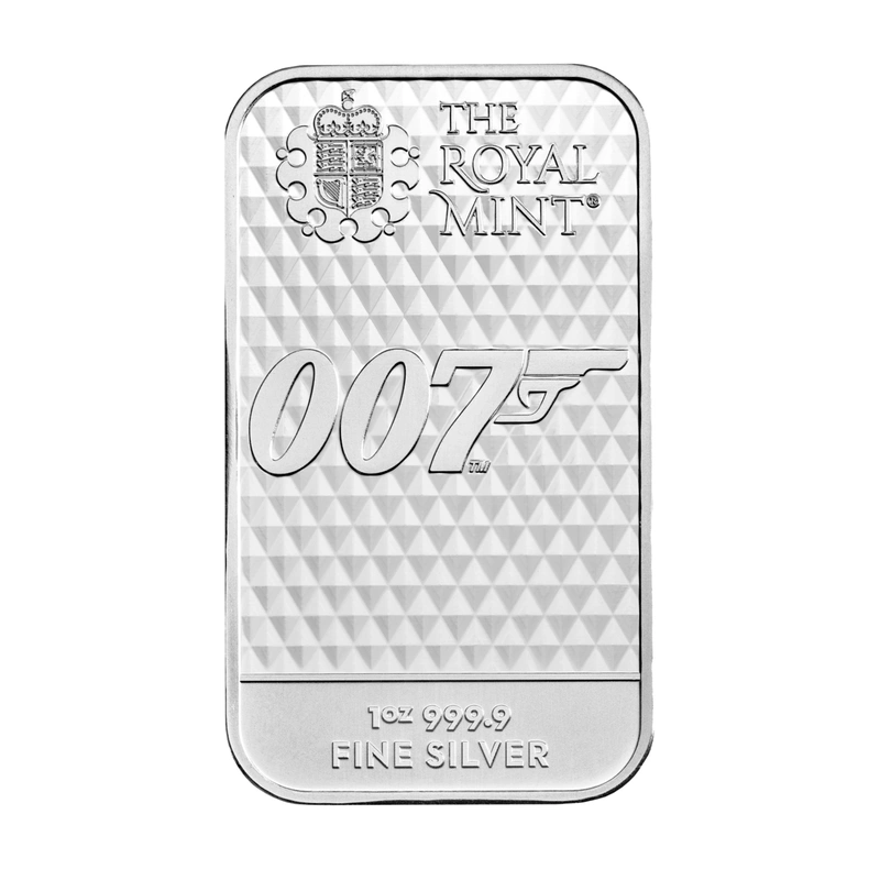 1oz Diamonds are Forever James Bond 007 Silver Bar