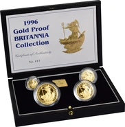 1996 Proof Britannia d'Oro - Cofanetto da 4 Monete