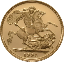 1995 Proof Sterlina d'Oro - Cofanetto
