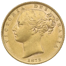 1872 Sterlina - Vittoria Giovane - Stemma Coronato - Londra