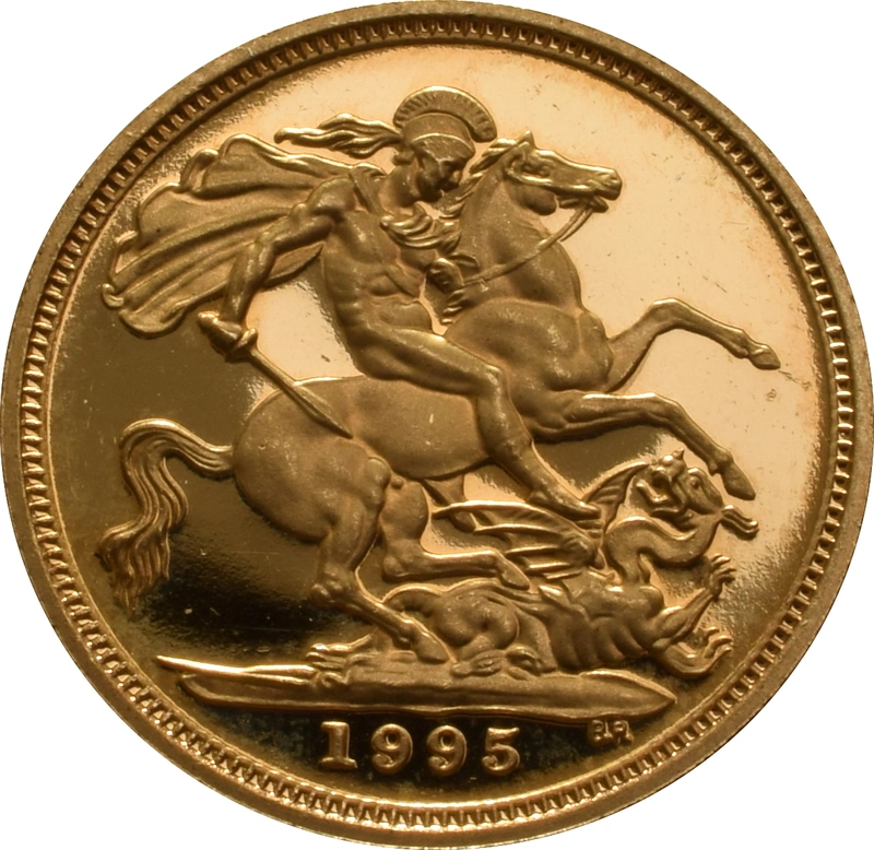 1995 Mezza Sterlina - Elisabetta II - Terzo ritratto - Corona Anziana - Proof senza Confezione