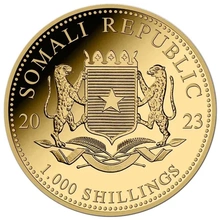 2023 Moneta d'Oro da 1oz con Elefante Somalo