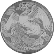 2022 Moneta d'argento Fenice Miti & Leggende 1oz