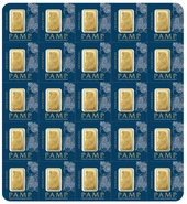 PAMP Confezione Multigrammo 25 Lingottini d'Oro