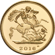 2016 Mezza Sterlina - Elisabetta II - Quinto Ritratto con Diadema - Proof senza Confezione