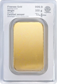 Heraeus 100 Grammi Lingotto d'Oro