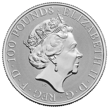Centicora (o Aele) di Beaufort 2023 - Tudor Beasts 1oz Moneta di Platino